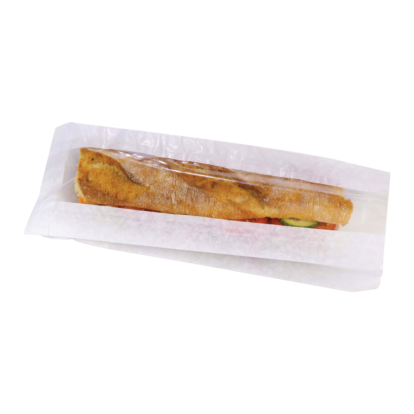 White Sandwich Bag with Window