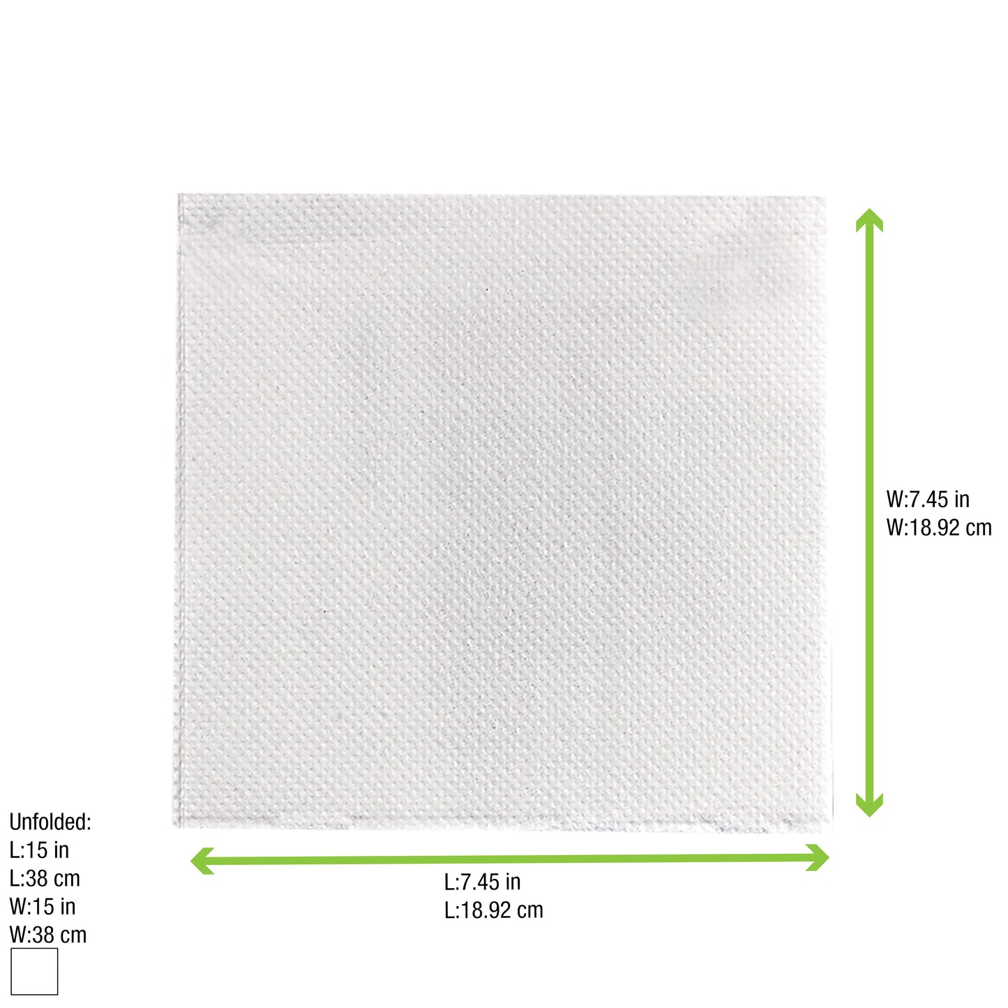 Point to Point White Tissue Napkin