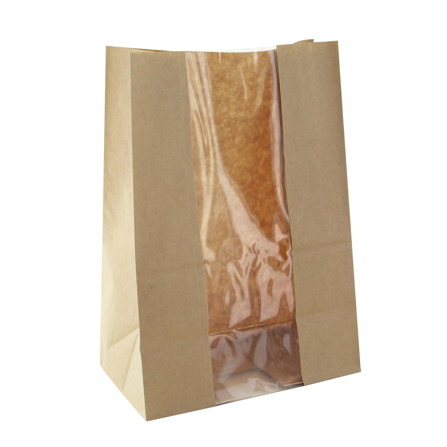Long Brown SOS Bag with Window