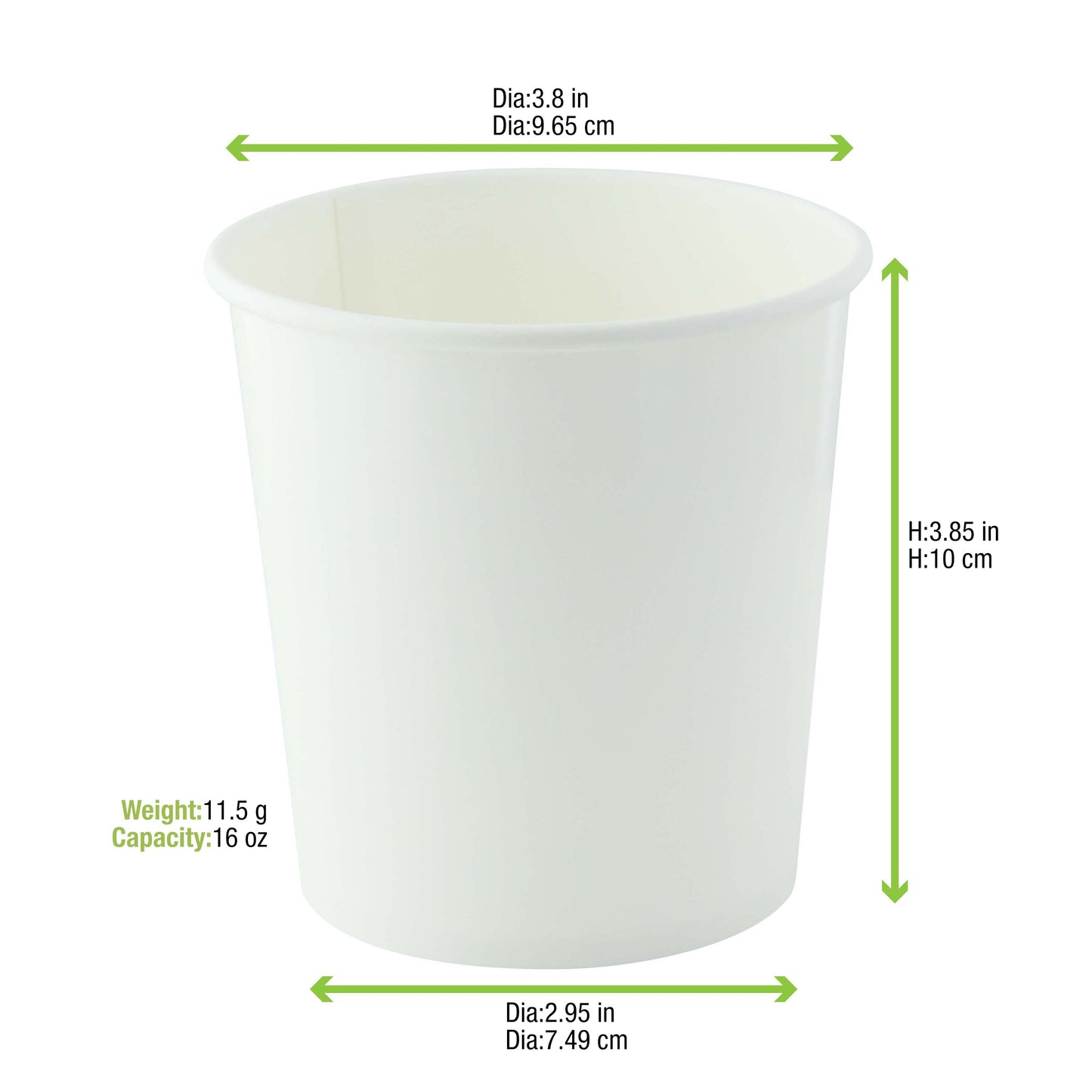 White Soup Cup (Lid Optional)