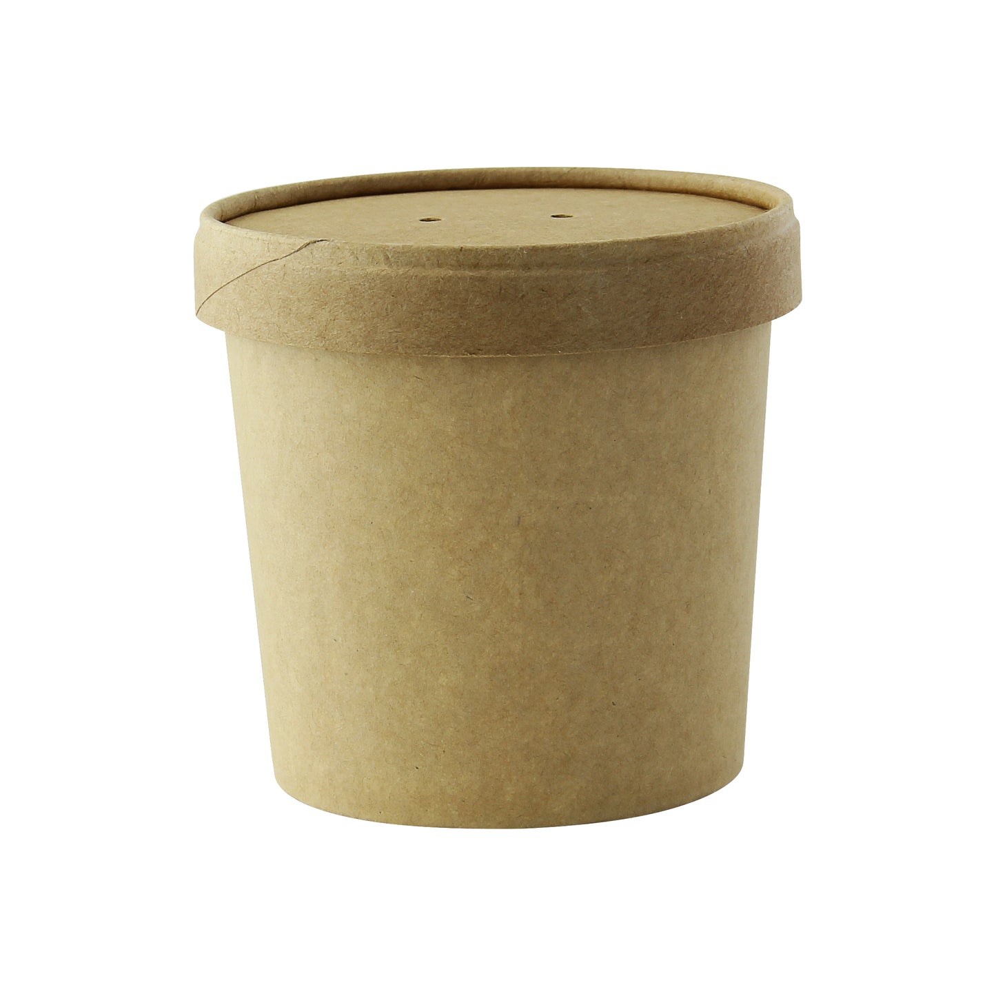 Brown Kraft Soup Cup with Kraft Lid Included