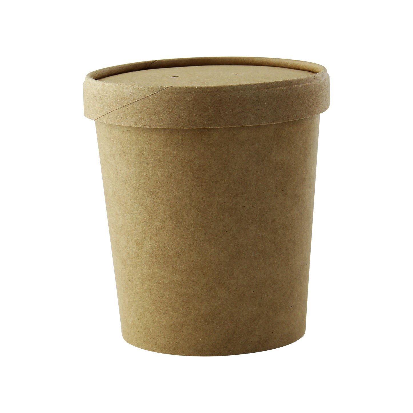 Brown Kraft Soup Cup with Kraft Lid Included