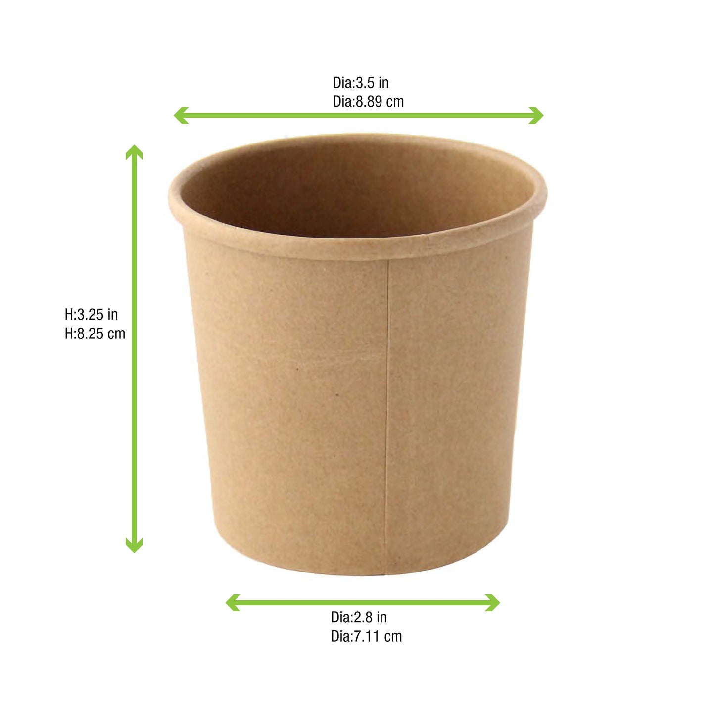 Brown Kraft Soup Cup (Lid Optional)