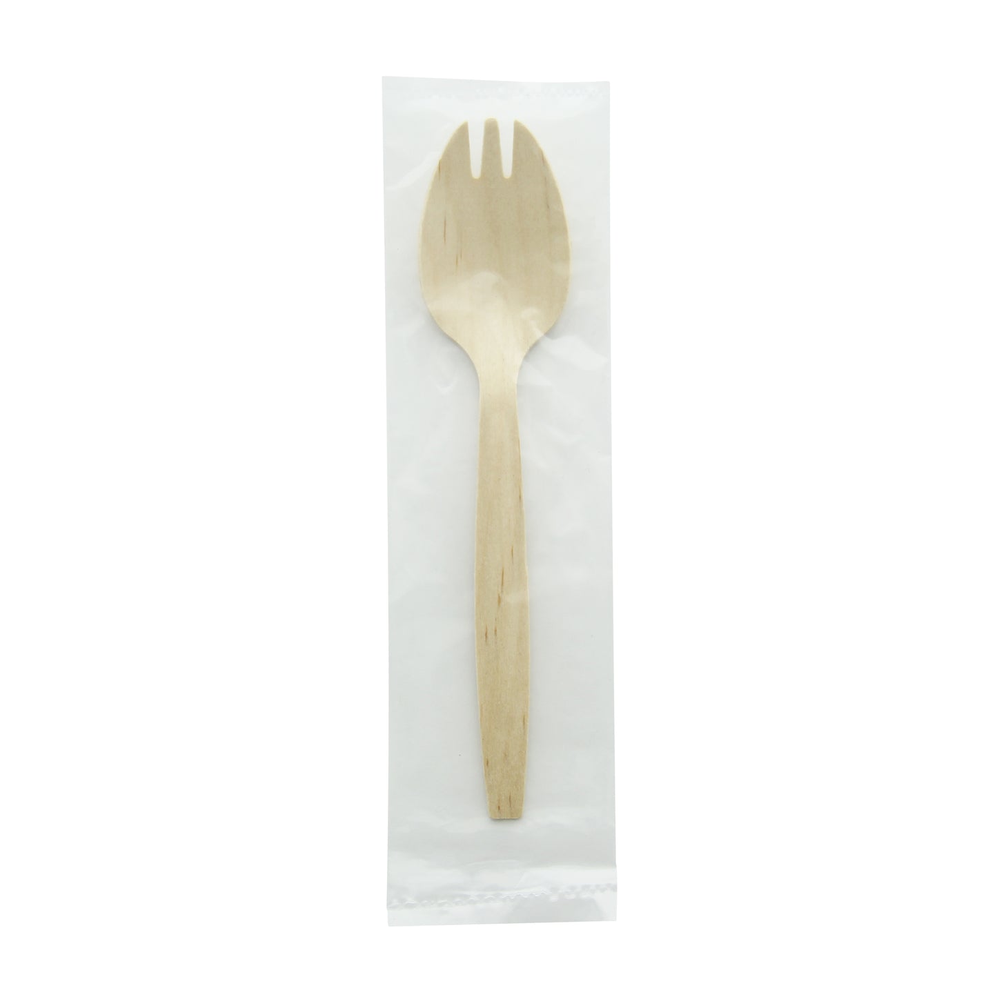 Wooden Spork Individually Wrapped