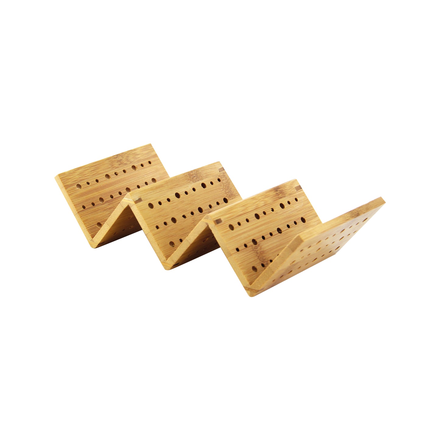 Bamboo Taco Holder for 3 Tacos