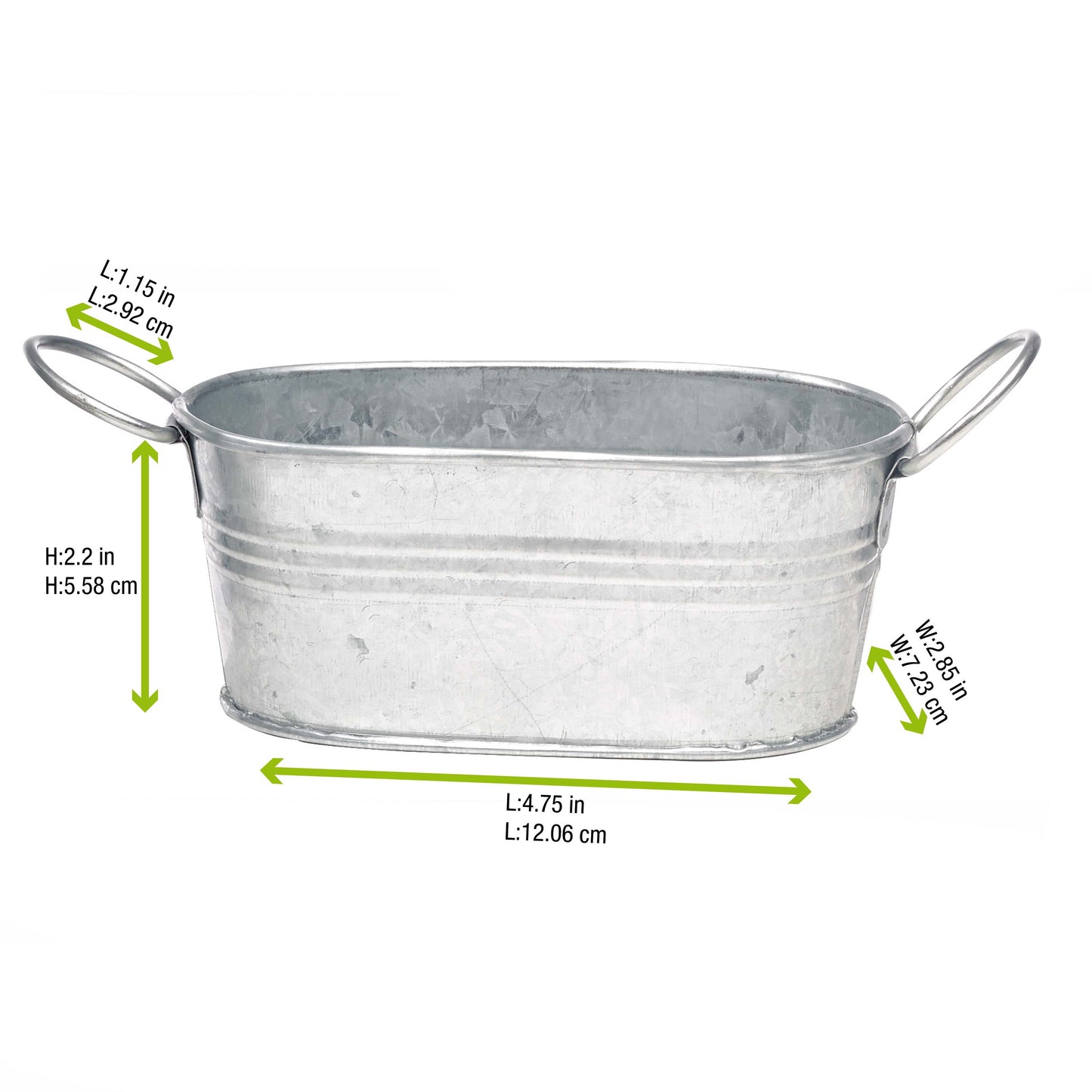 Mini Metal Tub Bucket
