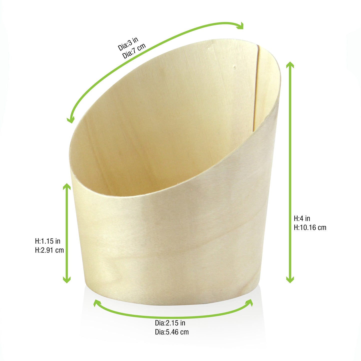 Slanted Wood Cup