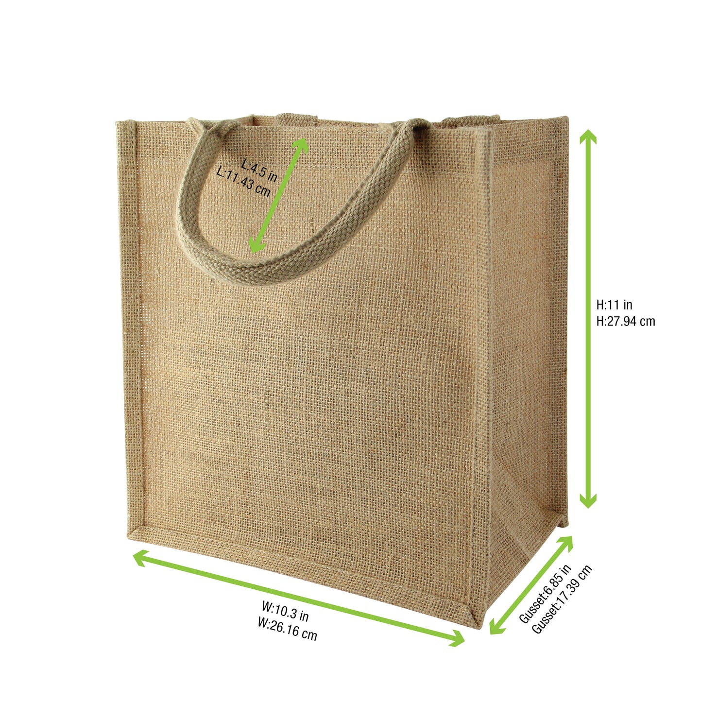 Natural Carrier Jute Bag with Handle 30/Case