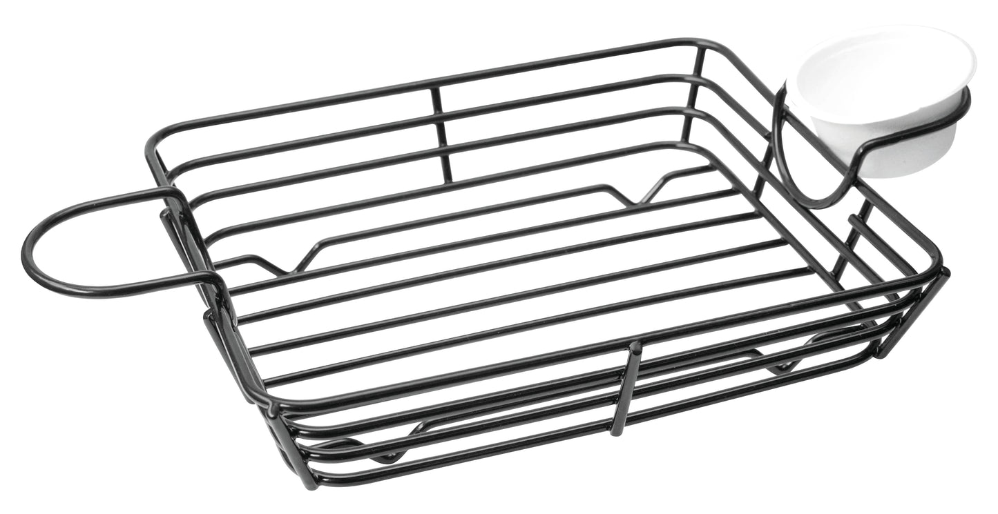 Square Basket with Integrated Ramekin Holders