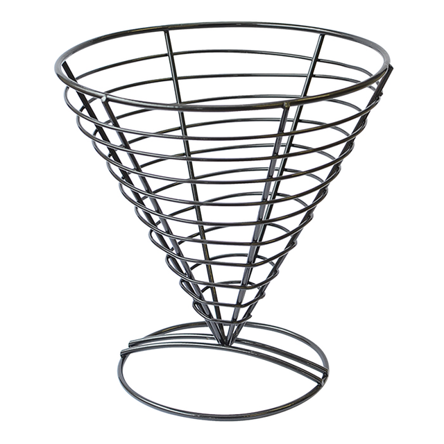 Black Metal Cone Holder
