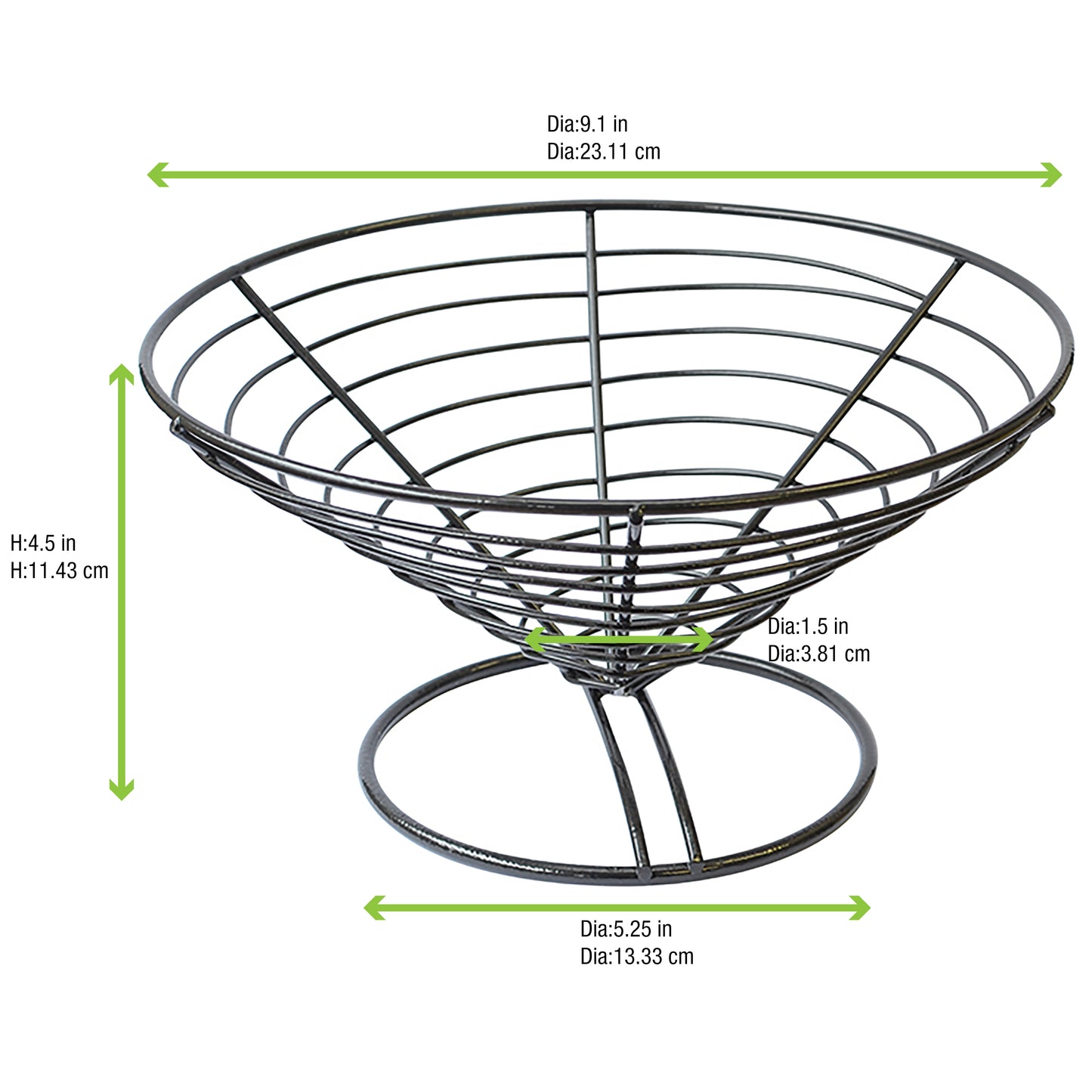 Black Steel Basket