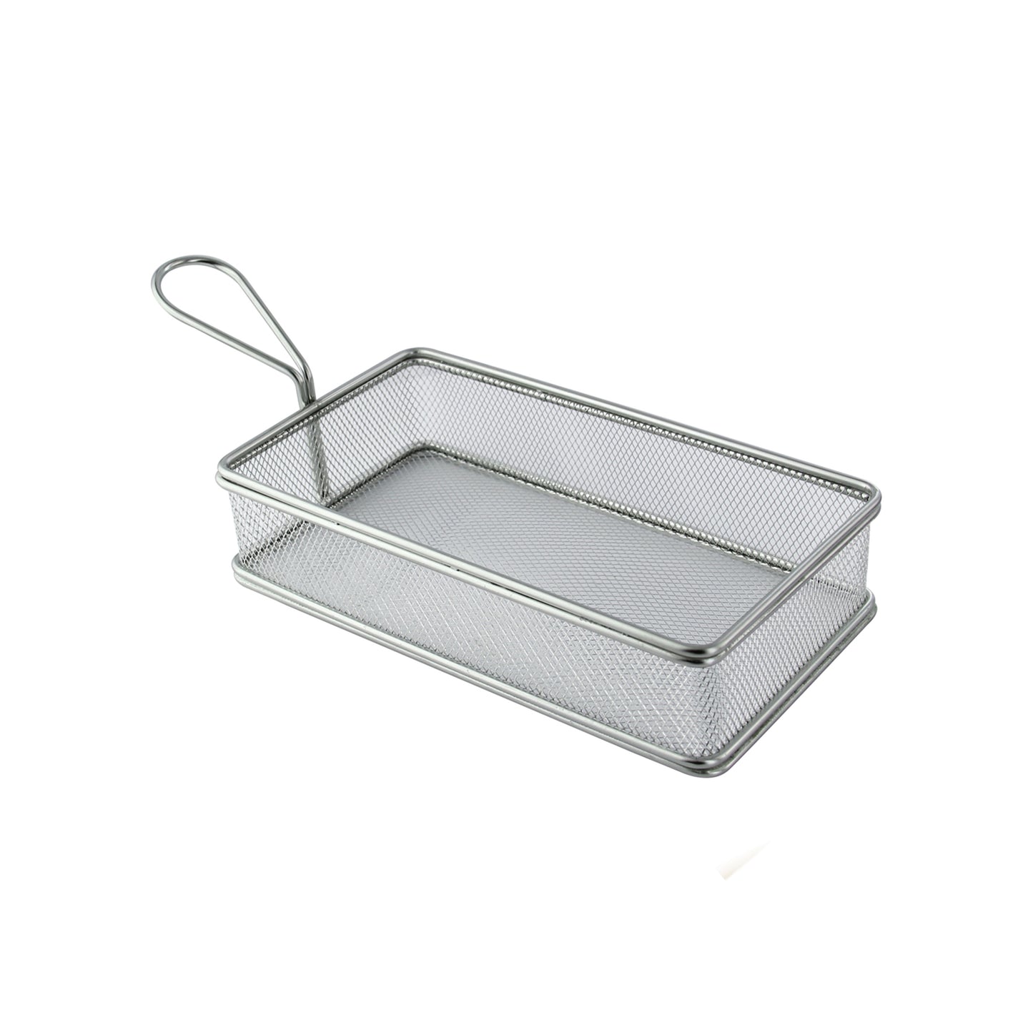 Rectangular Stainless Steel Serving Fry Basket