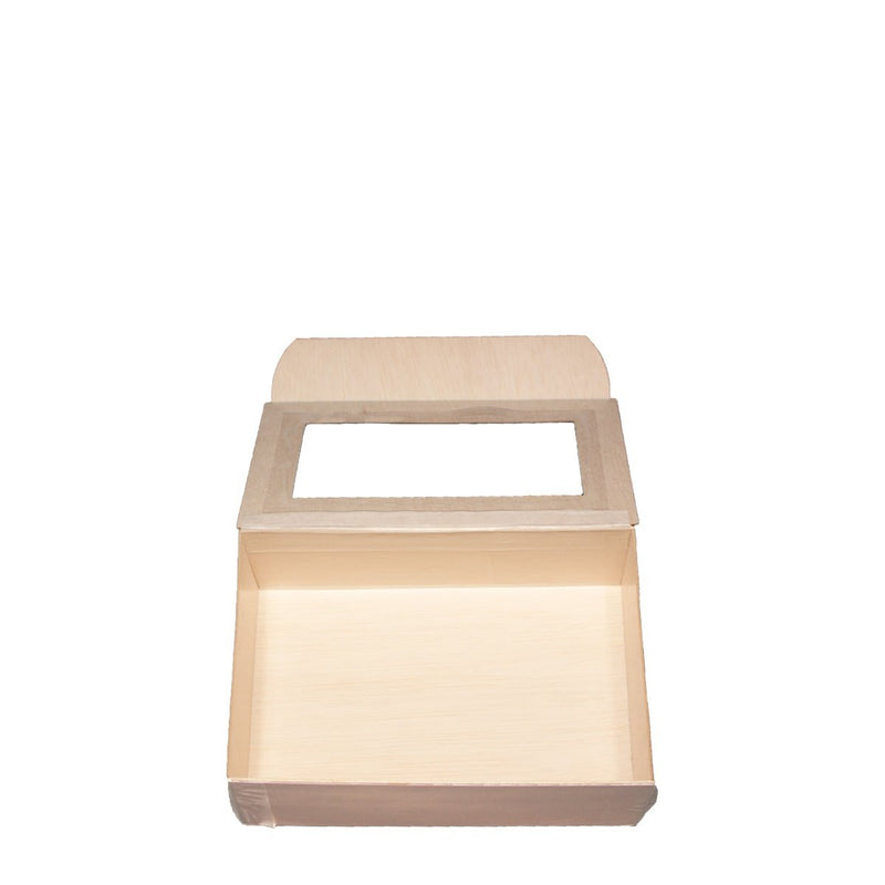 Small Collapsible Box w/ Attached Windowed Lid