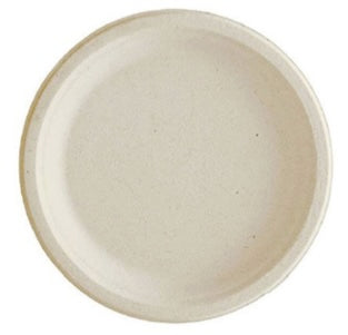 9" Molded Fiber Kraft Round Plate