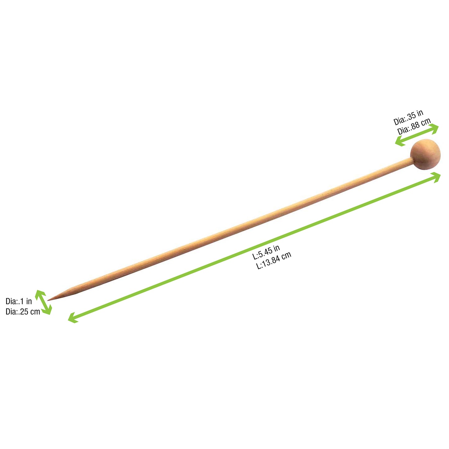Natural Bamboo Ball Skewers