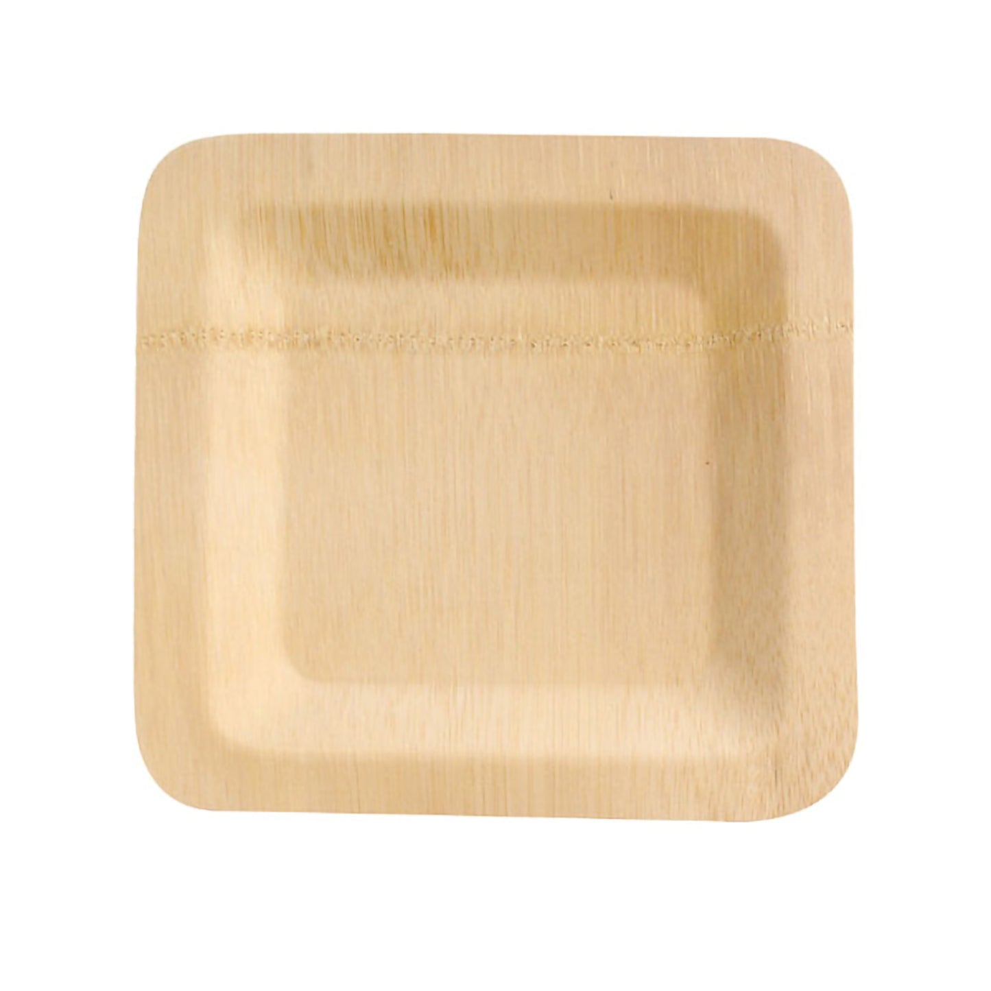 Bamboo Veneer Square Plate 48/Case