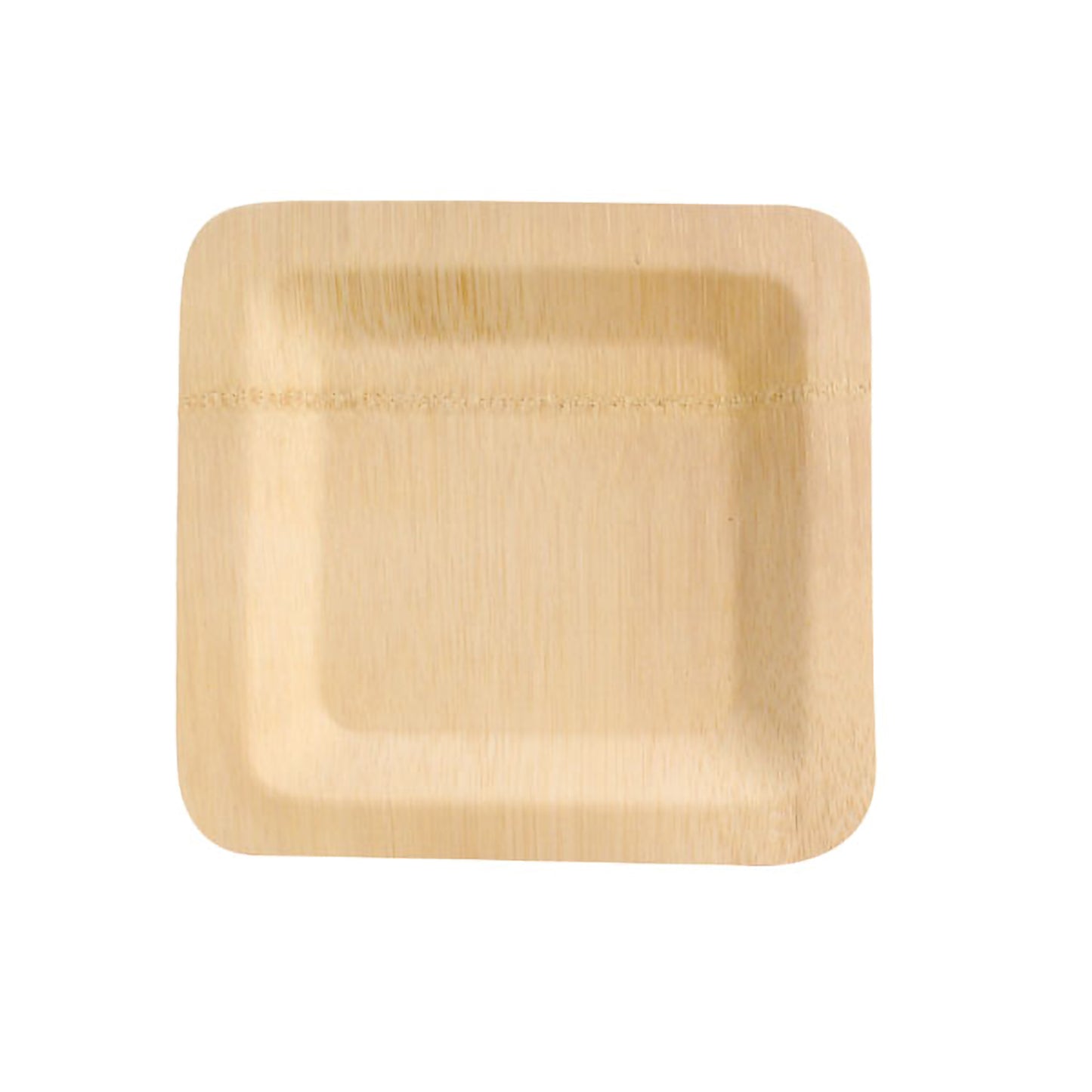 Bamboo Veneer Square Plate 48/Case