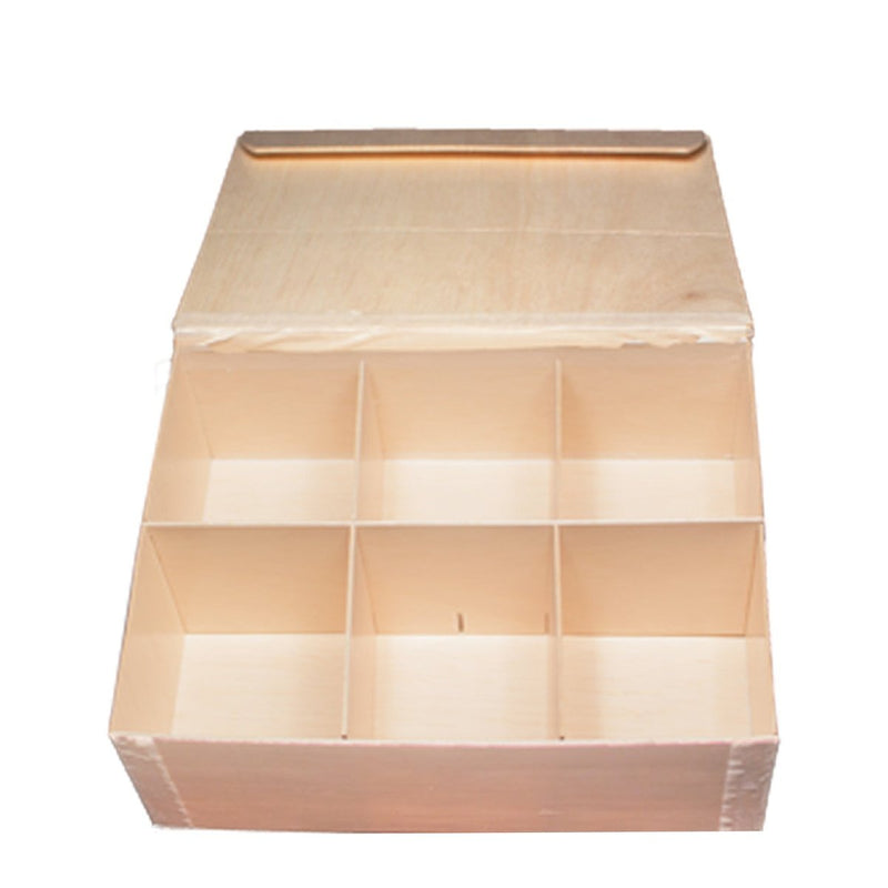 Collapsible Box w/ Attached Lid, 3 Dividers