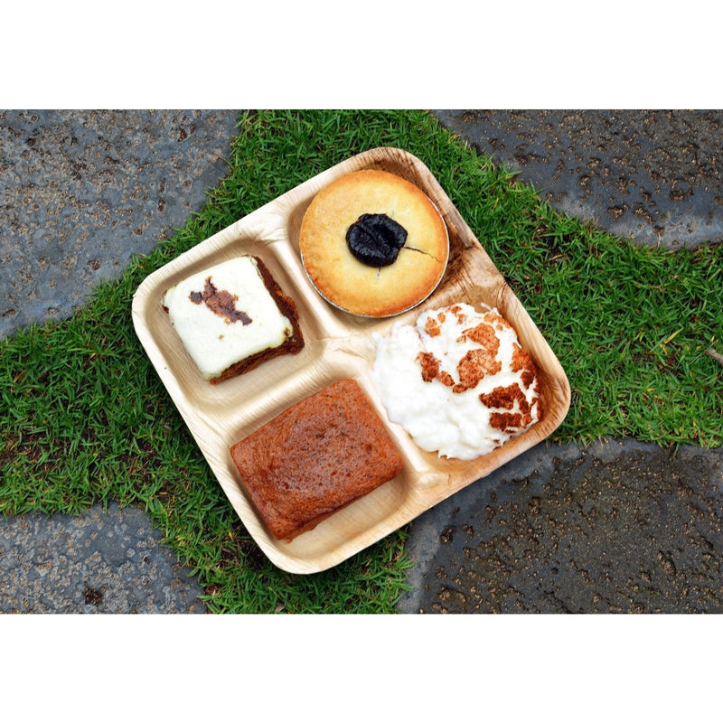 Square 4 Compartment Plate