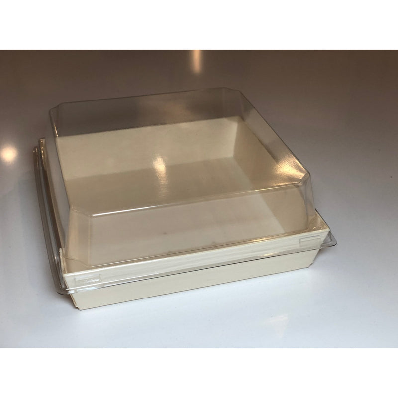 Balsa Wood Tray with Clear Cover 100/Case