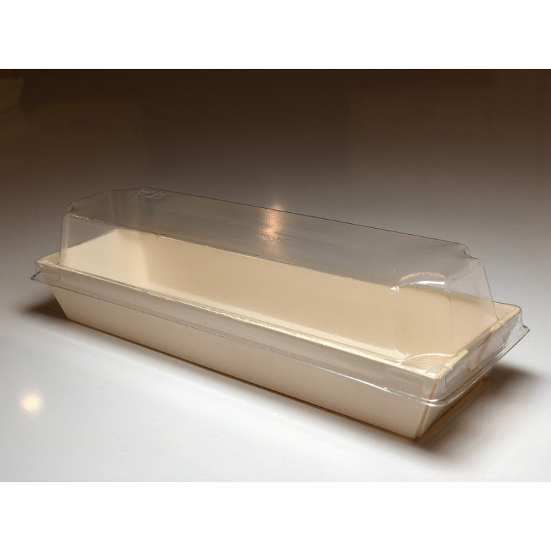 Balsa Wood Tray with Clear Cover 100/Case