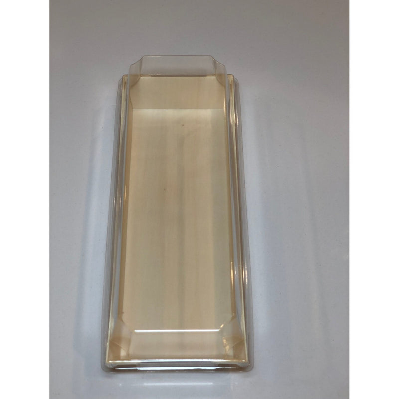 Balsa Wood Tray with Clear Cover 100/Case