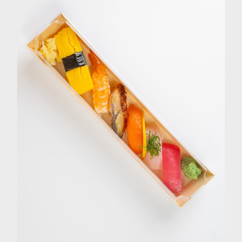 Balsa Wood Tray with Clear Cover 100/Case