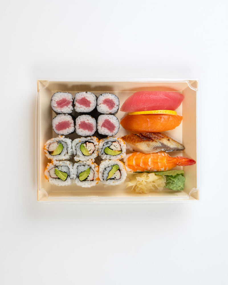 Balsa Wood Tray with Clear Cover 100/Case