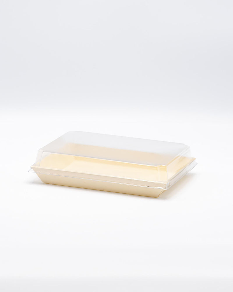 Balsa Wood Tray with Clear Cover 100/Case