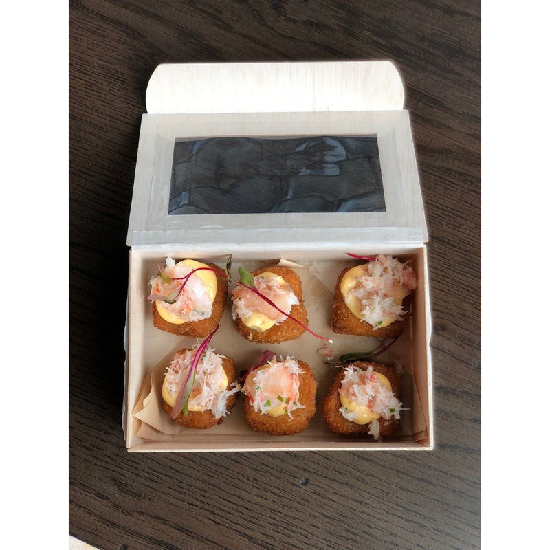 Small Collapsible Box w/ Attached Windowed Lid