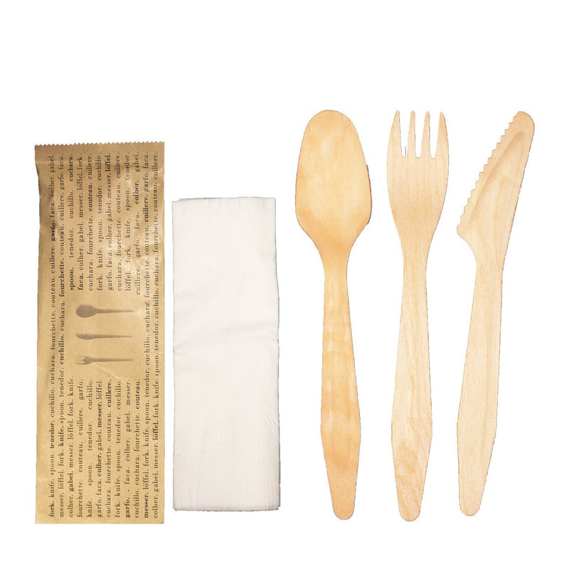 Heavy Weight Wooden - Cutlery Kit (FKS+N)
