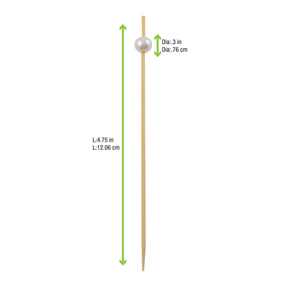 Bamboo Pick with While Pearl