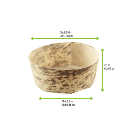Round Mini Bamboo Leaf Basket