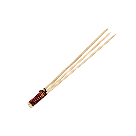 Bamboo Skewer 3 Prong with Tied End