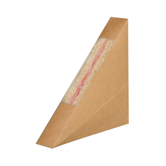 Kraft Single Sandwich Box with PET Window