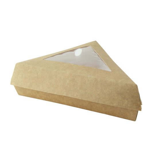 Kraft Slice Box with PE Window Lid