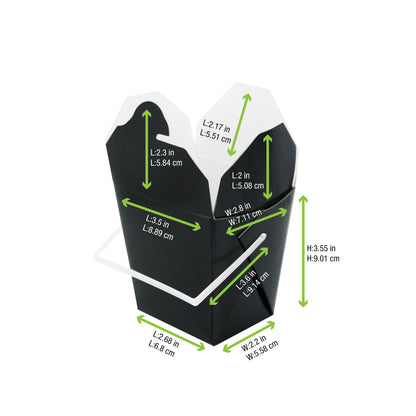 Black Take Out Box with Handle