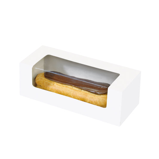Box With PE Window Perfect for Pastry,  Eclair,  Hot Dog,  and More
