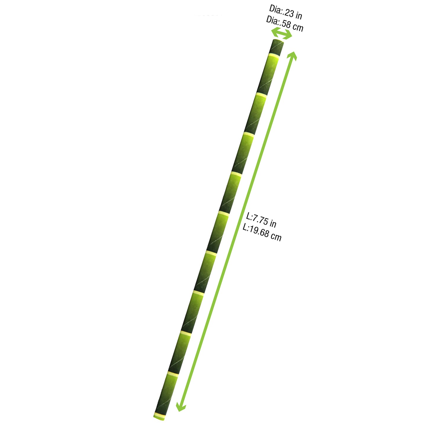 Durable Design Paper Straws - Unwrapped