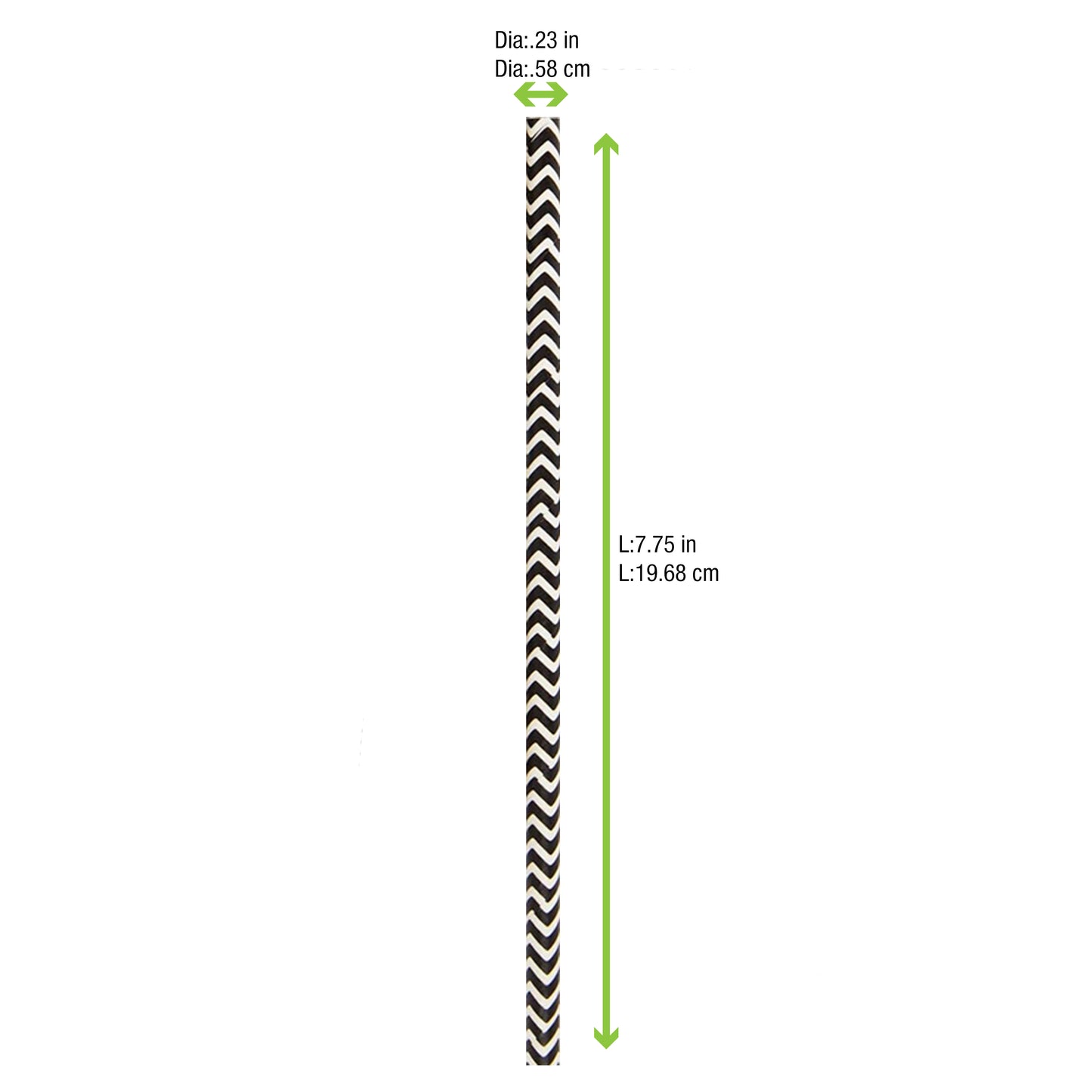 Durable Design Paper Straws - Unwrapped