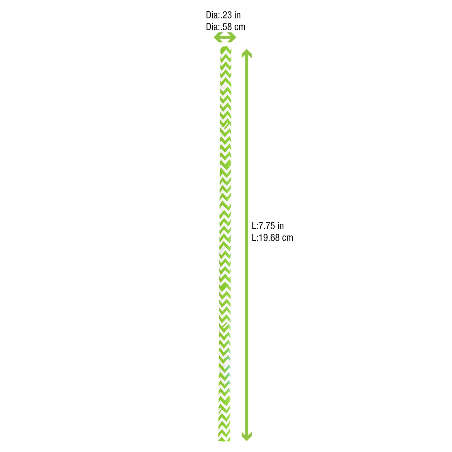 Durable Design Paper Straws - Unwrapped