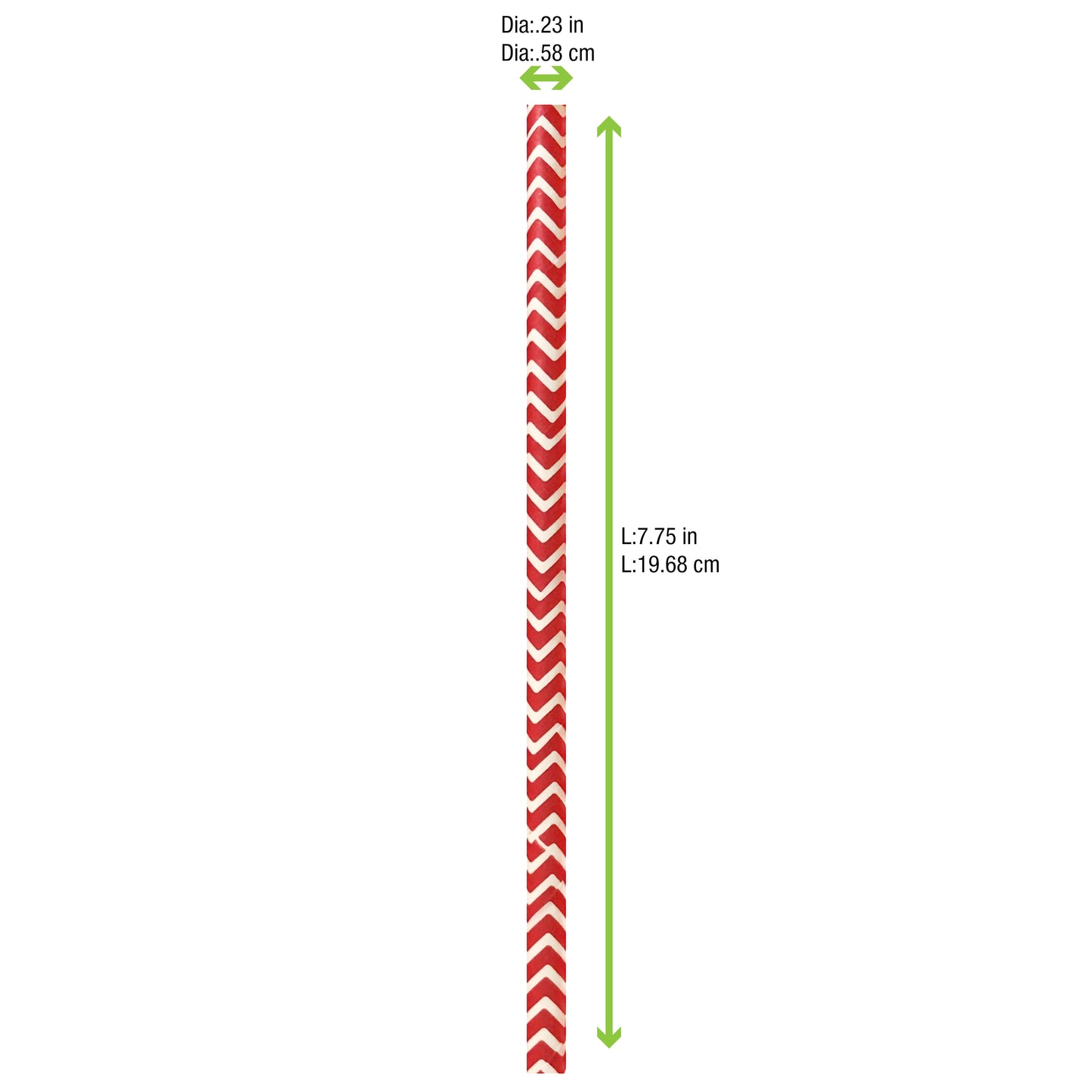 Durable Design Paper Straws - Unwrapped