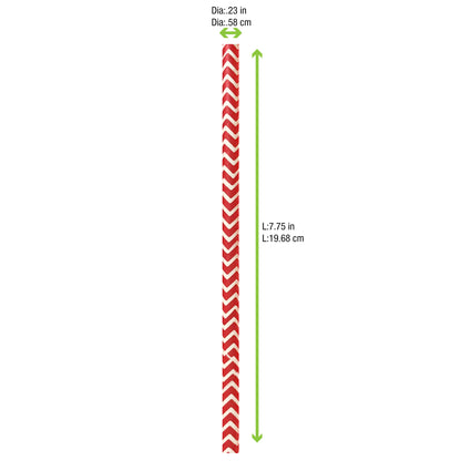 Durable Design Paper Straws - Unwrapped