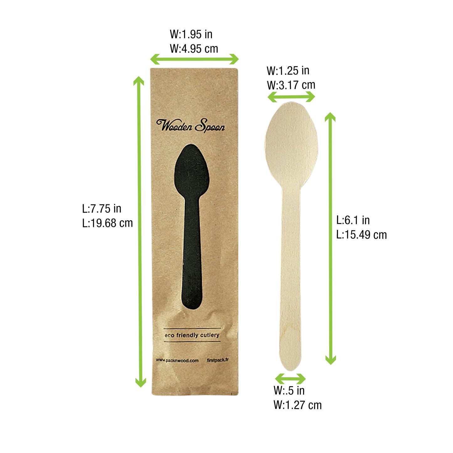 Wooden Spoon Wrapped in Paper Wrapper