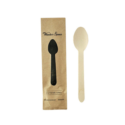 Wooden Spoon Wrapped in Paper Wrapper