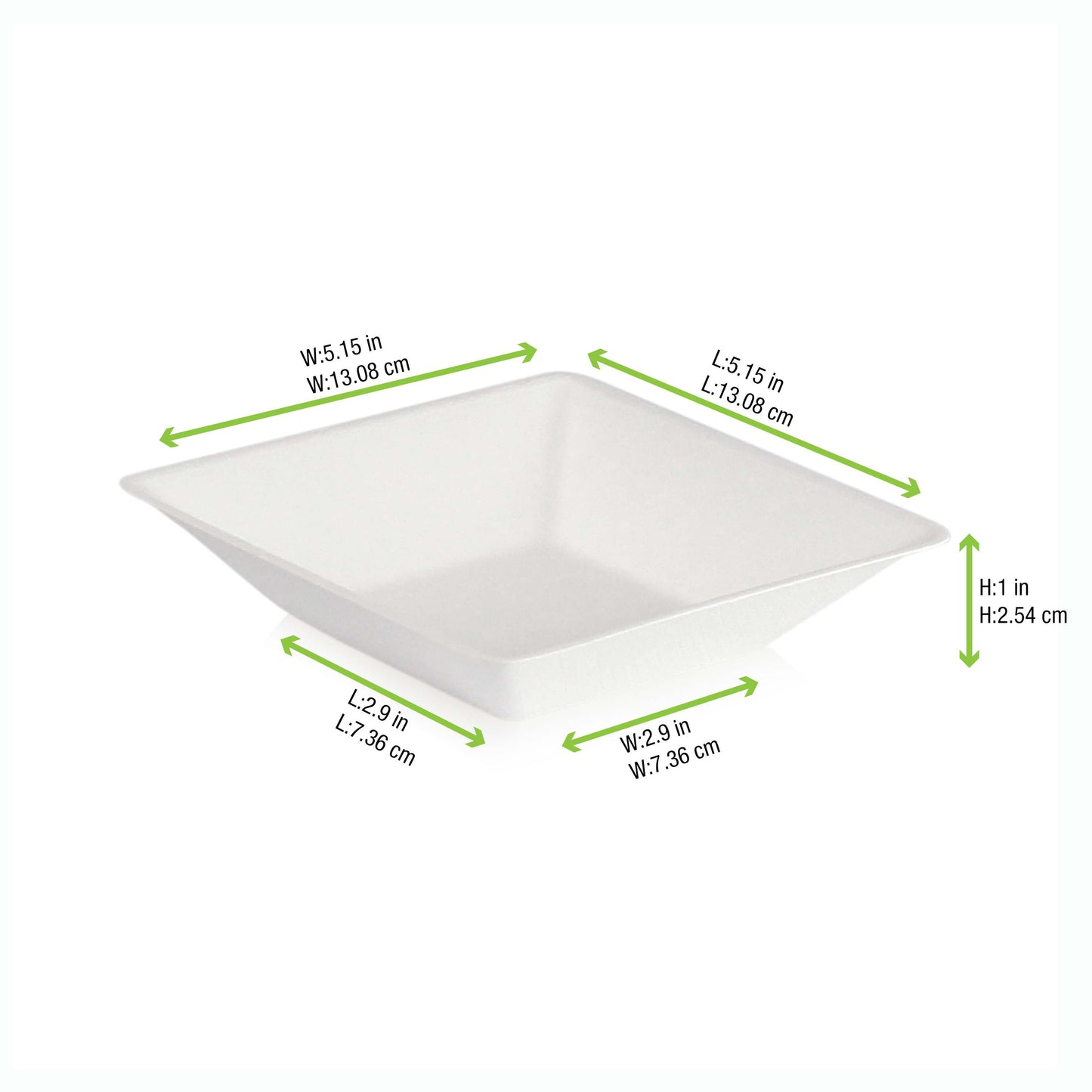 Eco-Design White Sugarcane Plate 600/Case