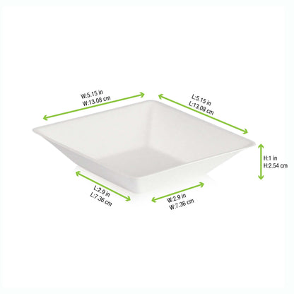 Eco-Design White Sugarcane Plate 600/Case