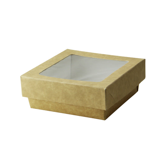Kraft Kray Boxes with PET Window Lid 250/Case