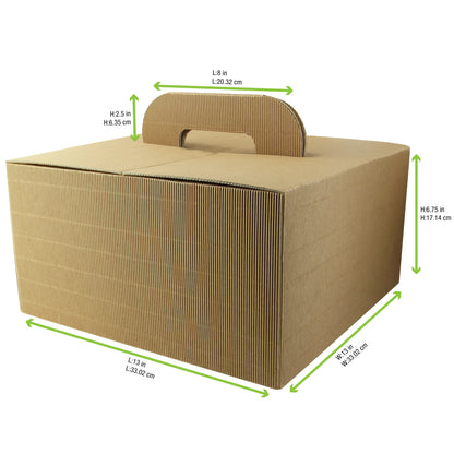 Kraft Take Out Lunch Box with Handles