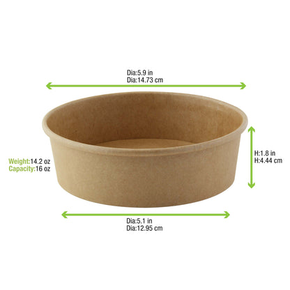Round Kraft To Go Container